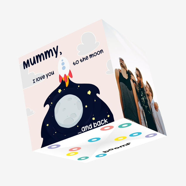 Mummy Love You To The Moon And Back Confetti-exploding Greetings Card