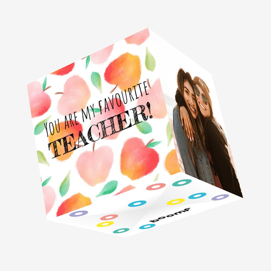 You Are My Favourite Teacher Confetti-exploding Greetings Card