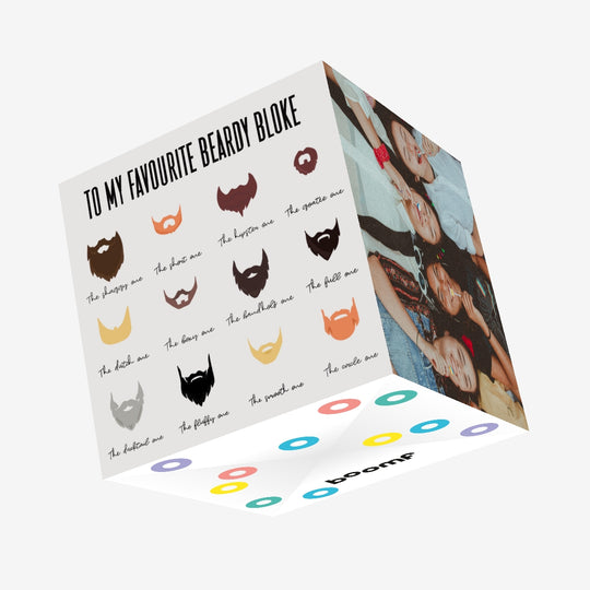 To My Favourite Beardy Bloke Birthday Confetti-exploding Greetings Card