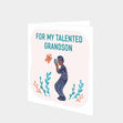 For My Talented Grandson Cartoon Card