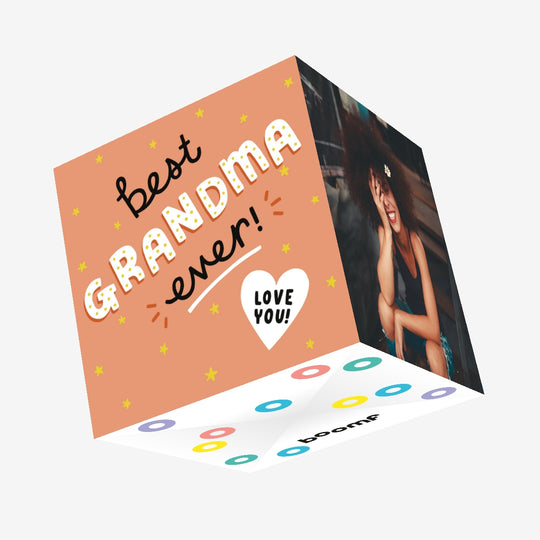 Best Grandma Ever Confetti-exploding Greetings Card
