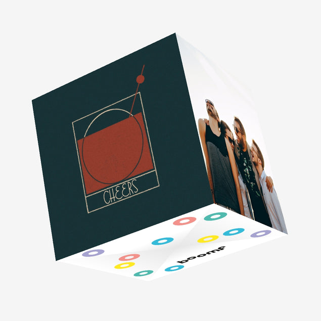 Cheers Cocktail Confetti-exploding Greetings Card