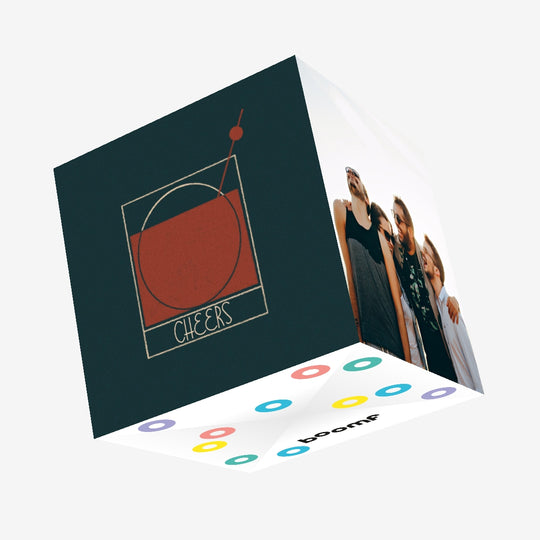 Cheers Cocktail Confetti-exploding Greetings Card