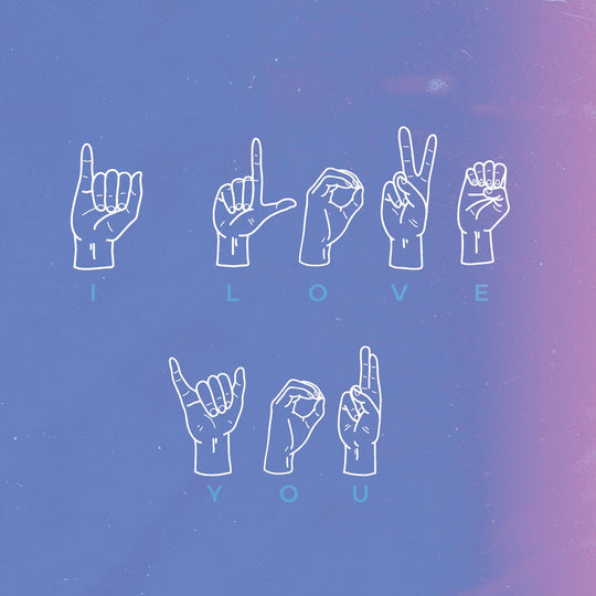 I Love You Blue Card