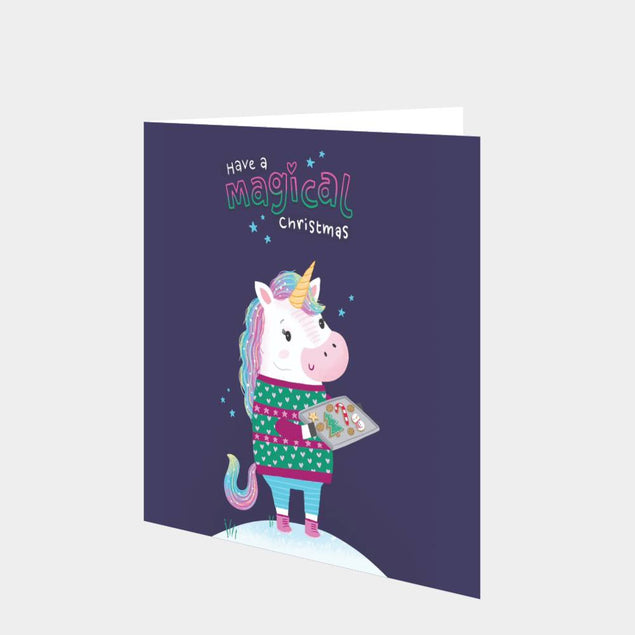 Magical Christmas Unicorn Card