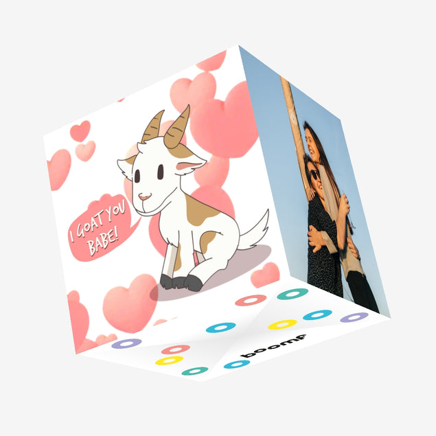 I Goat You Babe Valentine's Confetti-exploding Greetings Card