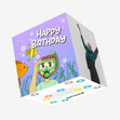Scuba Diving Happy Birthday Confetti-exploding Greetings Card