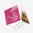Rose Wine Happy 30th Birthday Daughter Confetti-exploding Greetings Card