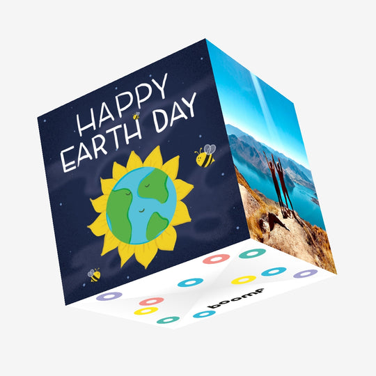 Happy Earth Day Confetti-exploding Greetings Card
