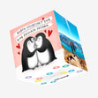 Hapy Valentine's Day To My Favourite Person Charming Penguins Confetti-exploding Greetings Card