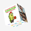 Merry Christmas Amazing Step Brother Funny Fish Confetti-exploding Greetings Card