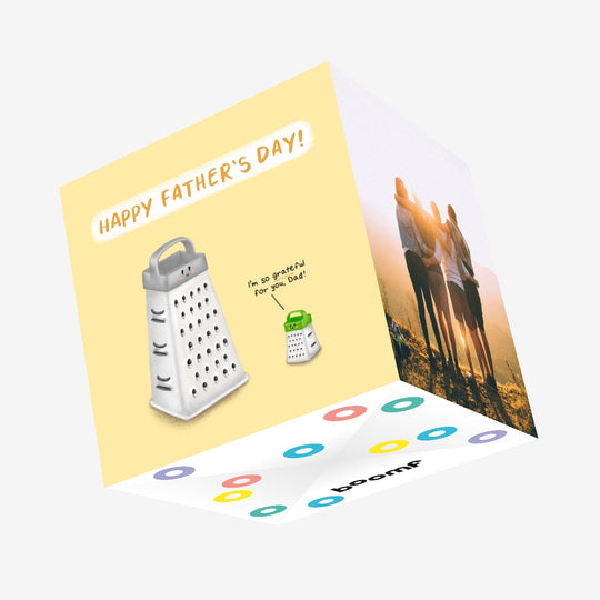 Grateful For You Dad Father's Day Confetti-exploding Greetings Card