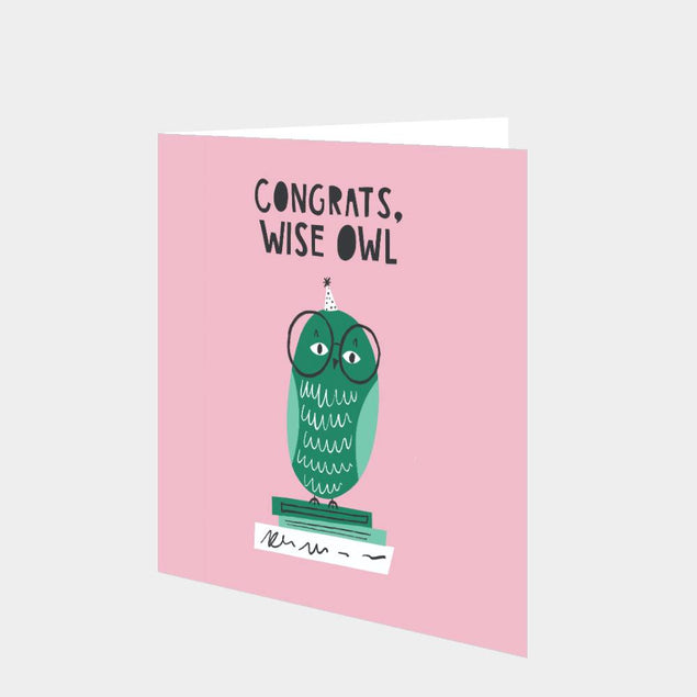 Congrats Wise Owl Card