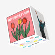 Multicoloured Tulips Happy Mother's Day Confetti-exploding Greetings Card