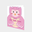 Get Well Pink Owl Card