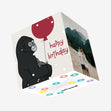 Gorilla Happy Birthday Confetti-exploding Greetings Card