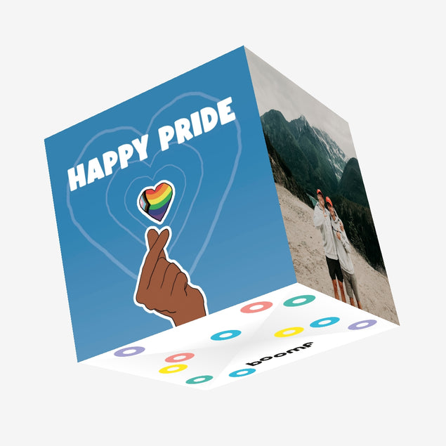 Happy Pride Heart Confetti-exploding Greetings Card