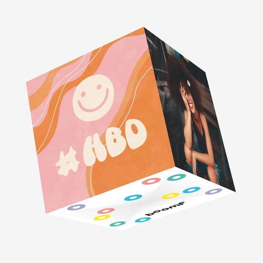 #HBD Confetti-exploding Greetings Card