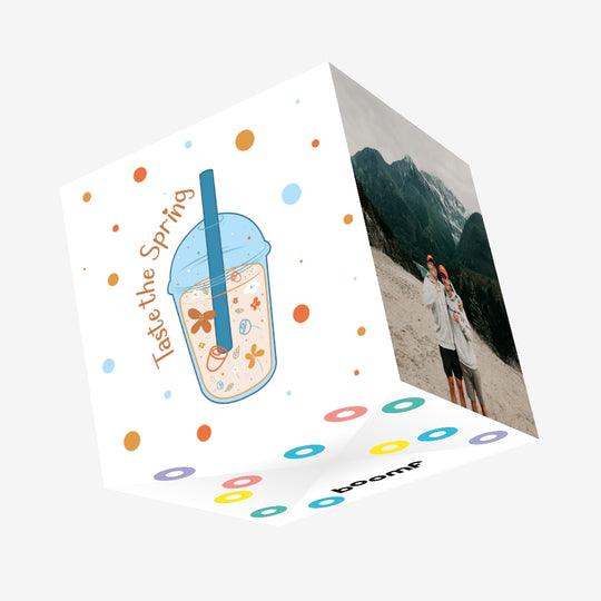 Taste The Spring Confetti-exploding Greetings Card