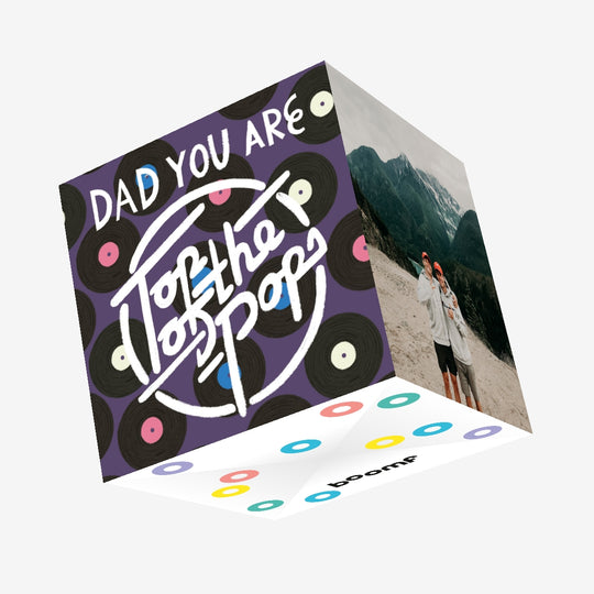 Top Of The Pops Dad Confetti-exploding Greetings Card