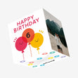 Happy Birthday Balloons Age 6 Confetti-exploding Greetings Card