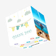 Cute Baby Clothes Thank You Confetti-exploding Greetings Card