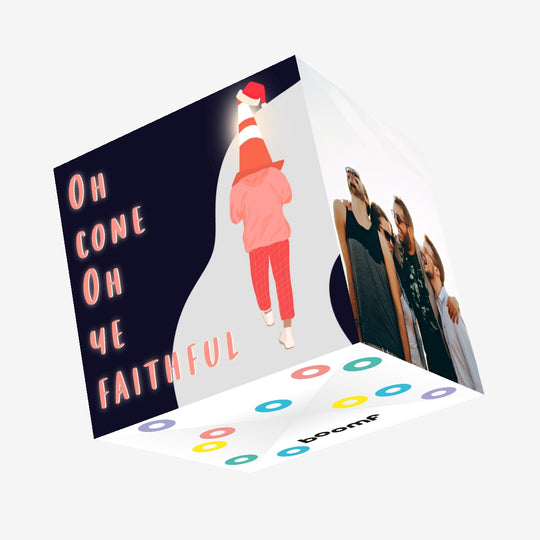 Oh Cone Oh Ye Faithful Confetti-exploding Greetings Card