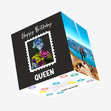 Happy Birthday Queen Confetti-exploding Greetings Card