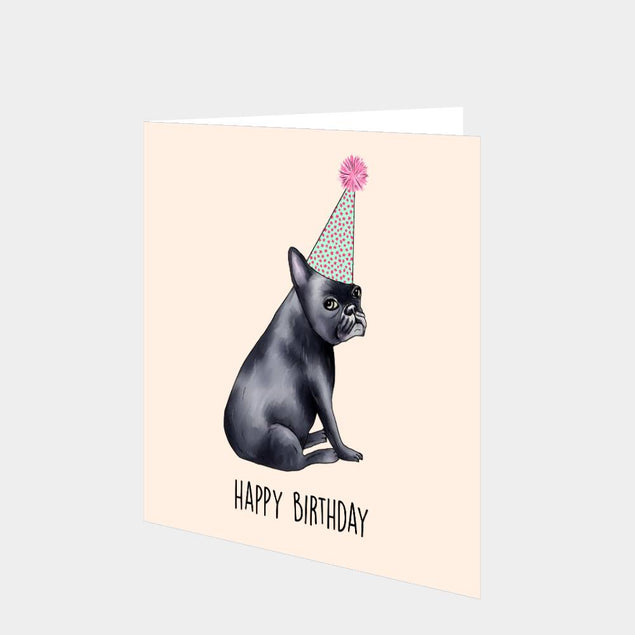 Frenchie Birthday Card