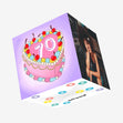 70 Birthday Cake Confetti-exploding Greetings Card