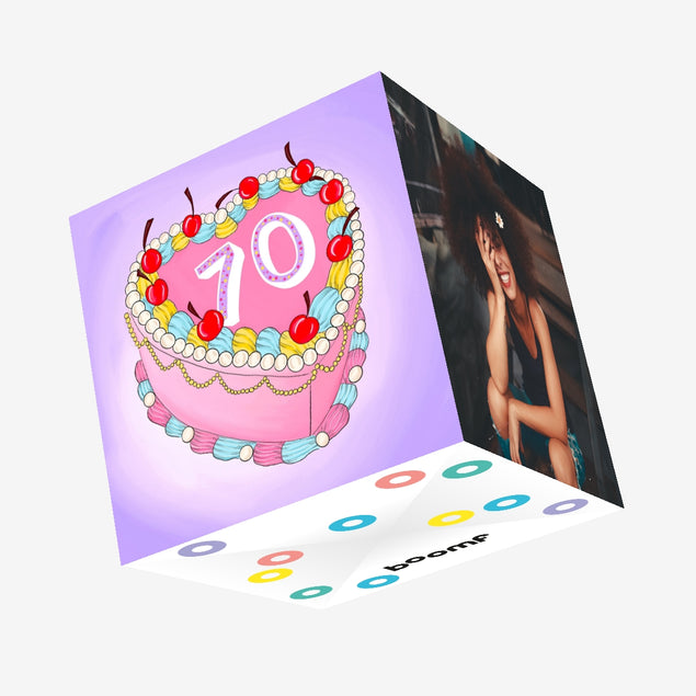 70 Birthday Cake Confetti-exploding Greetings Card