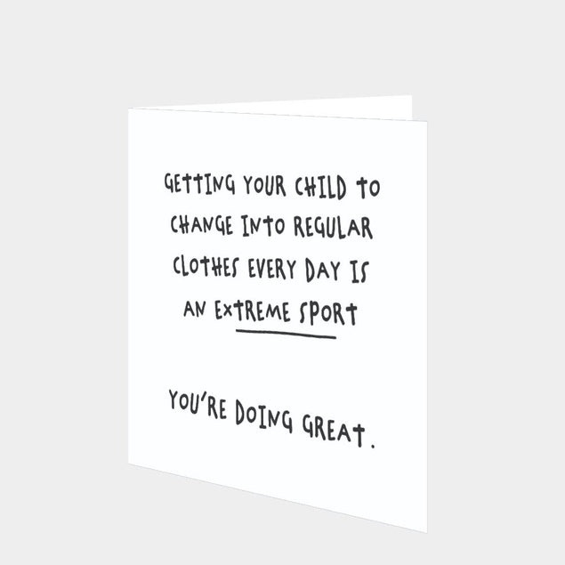 Extreme Sport Parenting Card