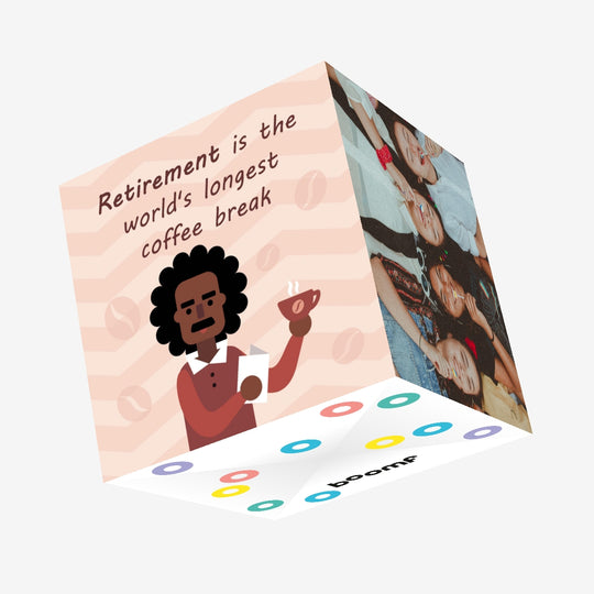 Retirement Is The World's Longest Coffee Break Confetti-exploding Greetings Card