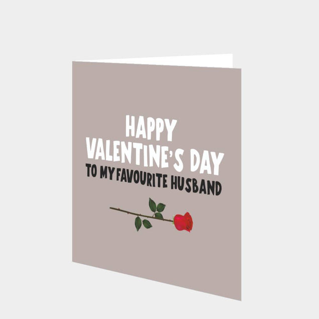 Happy Valentine's Day To My Husband Card