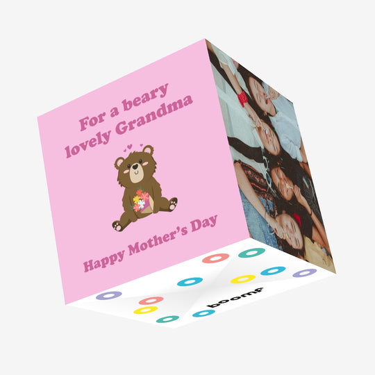 Beary Lovely Grandma Confetti-exploding Greetings Card