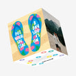 Special Shoes Beach Birthday Confetti-exploding Greetings Card