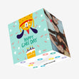 Happy Cake Day Cute Dog Birthday Confetti-exploding Greetings Card