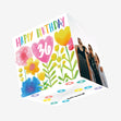 Delicate Flowers Happy 36th Birthday Confetti-exploding Greetings Card