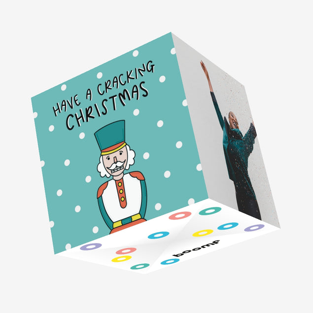 Cracking Christmas Nutcracker Confetti-exploding Greetings Card