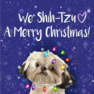 We Shih-tzu A Merry Christmas Card
