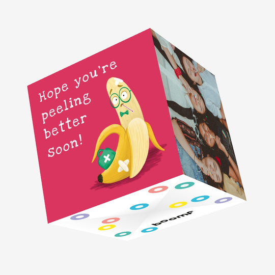 Ill Banana Get Well Soon Confetti-exploding Greetings Card