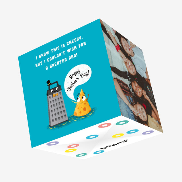 Cheese Grater Happy Father's Day Confetti-exploding Greetings Card