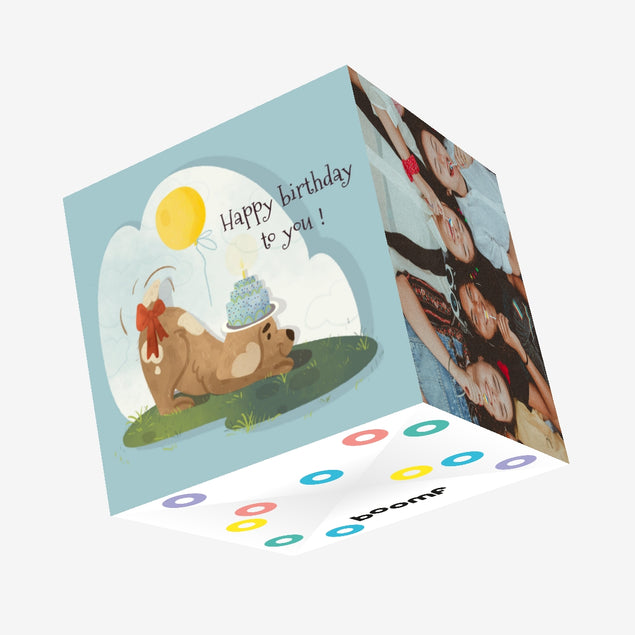 Happy Birthday To My Little Brother Confetti-exploding Greetings Card