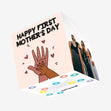 Happy First Mother's Day Hands Confetti-exploding Greetings Card