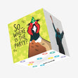 Pheasant Happy Birthday Confetti-exploding Greetings Card