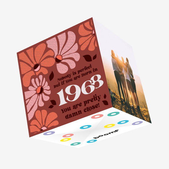 Happy Birthday Baby Boomer 1968 Confetti-exploding Greetings Card