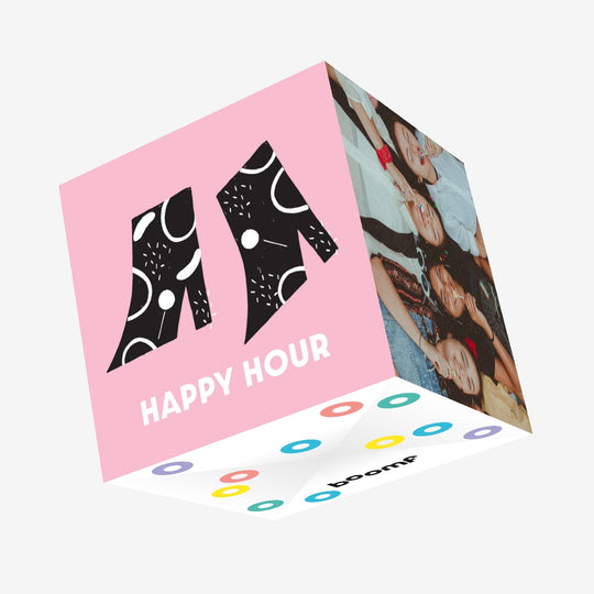 Happy Hour Confetti-exploding Greetings Card