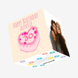 Heart Cake Auntie 30th Birthday Confetti-exploding Greetings Card