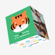 Cute Little Tiger Happy 4th Birthday Son Confetti-exploding Greetings Card
