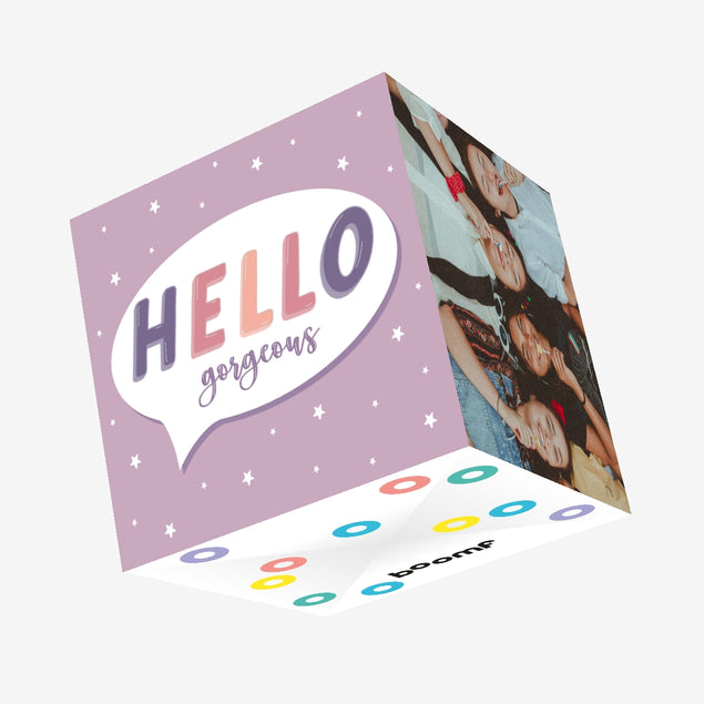 Hello Gorgeous Confetti-exploding Greetings Card